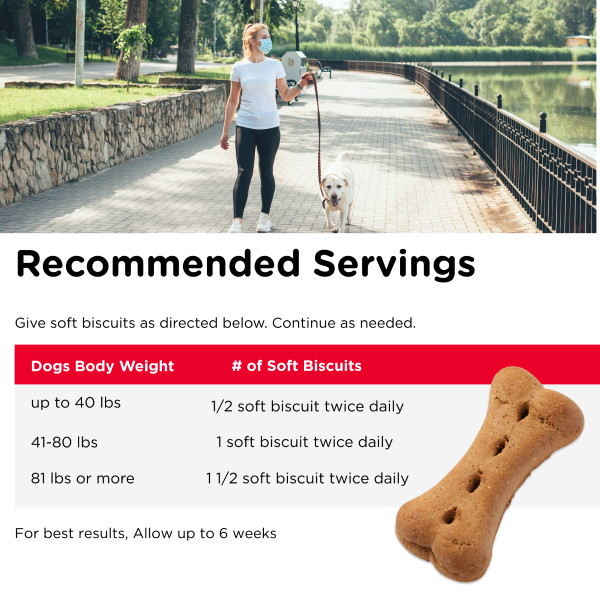 Hip and Joint Biscuits recommended servings