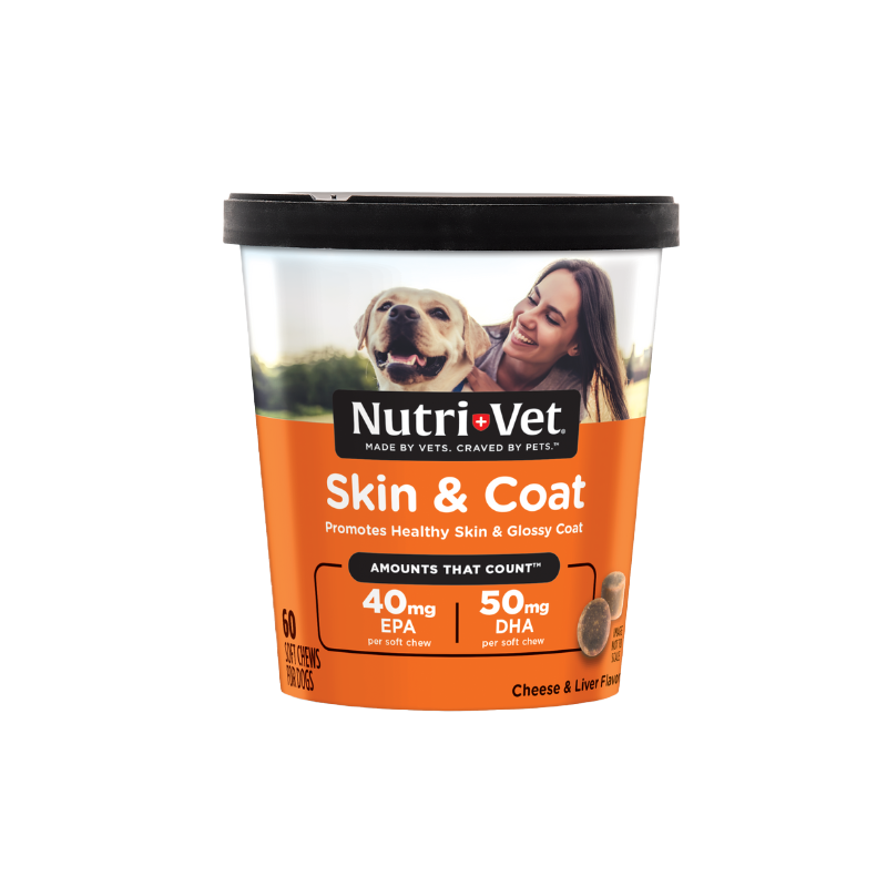 skin and coat Salmon Oil Soft Chews front