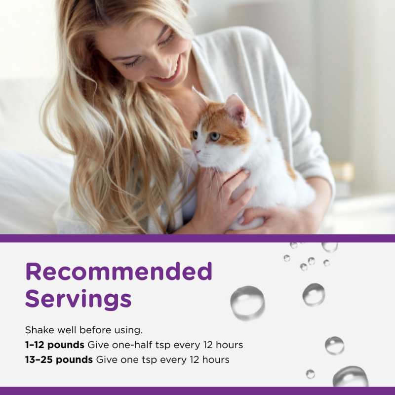 Anti-Diarrhea Liquid for Cats recommended servings